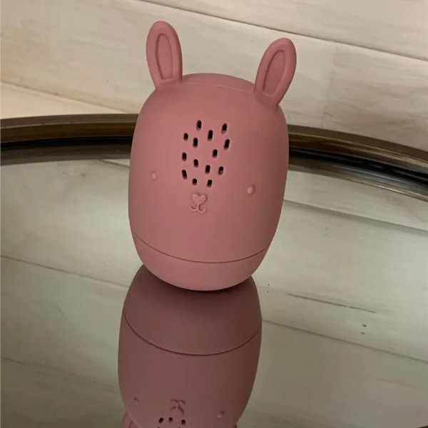 jouet de bain en silicone hop le lapin rose